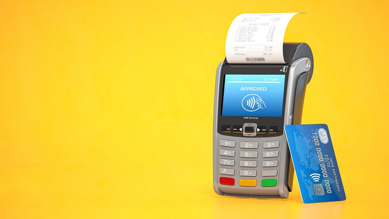 card reader and receipt 