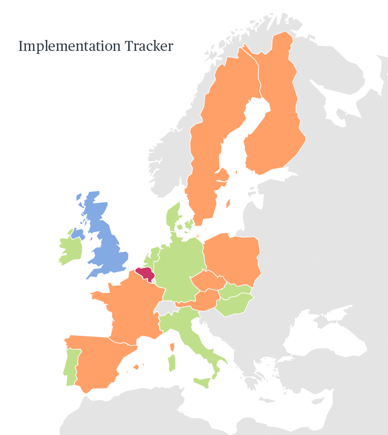  Collective Redress Directive Implementation map