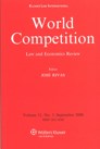 World Competition Law and Economics Review September 2008