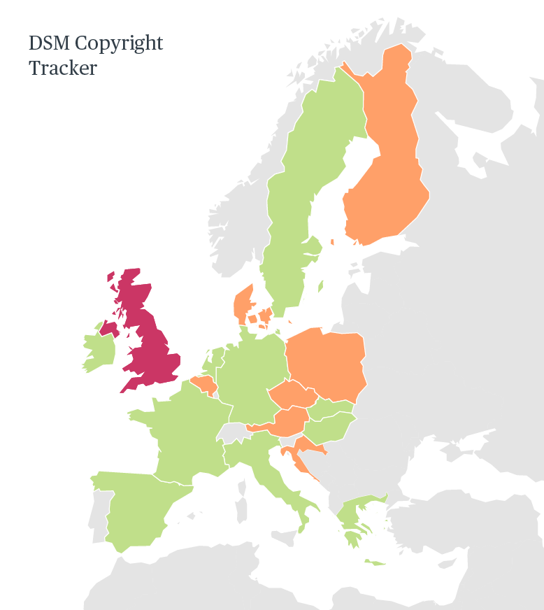 Copyright Directive tracker map 